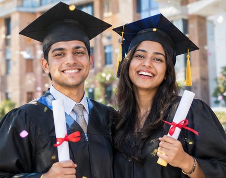 Graduates celebrating